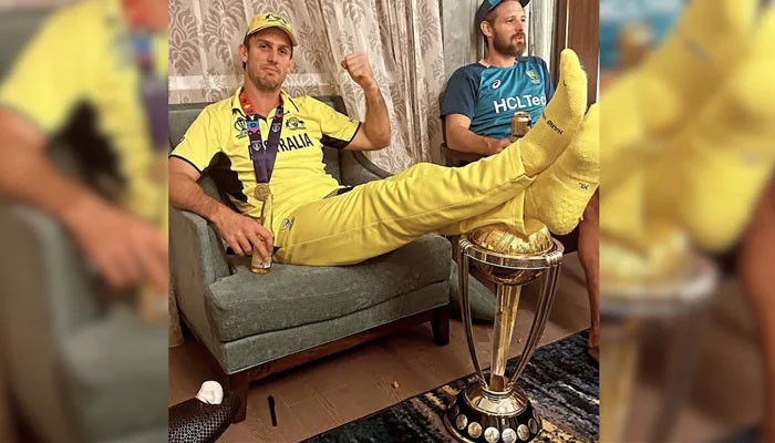 Why keep your feet on the World Cup?  Mitchell Marsh was sued in India