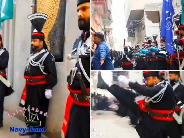 The video of the private band copying the parade at the Wagah border has gone viral