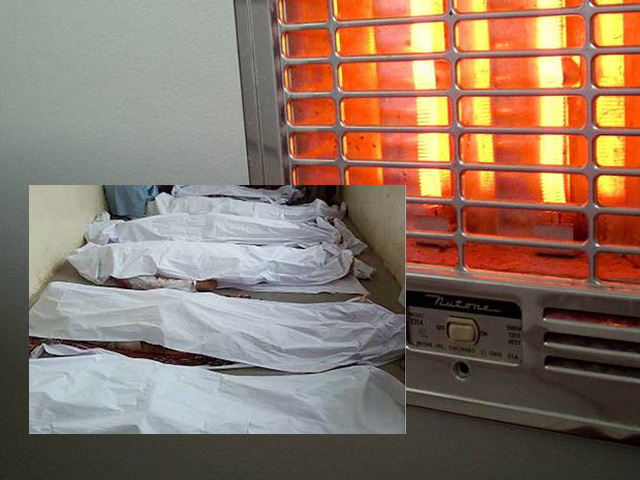 A mother and four young children died in Abbottabad due to a gas leak from a heater