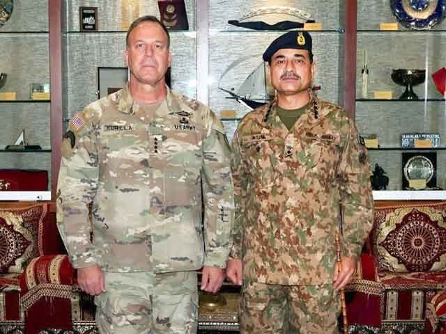 Army Chief General Asim Munir meeting with US Central Command Commander