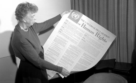 Stories from the UN Archive: Human rights must come ‘in hearts of people’
