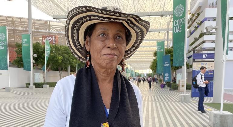 Ignacia de la Rosa Pérez, a leader of the San Antero community in the Cispatá region of Colombia.