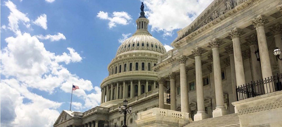 The United States Capitol Building, the seat of the US Congress, Washington, DC.