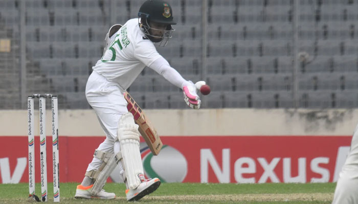 Mushfiqur Rahim of Bangladesh was dismissed for stopping the ball with his hand