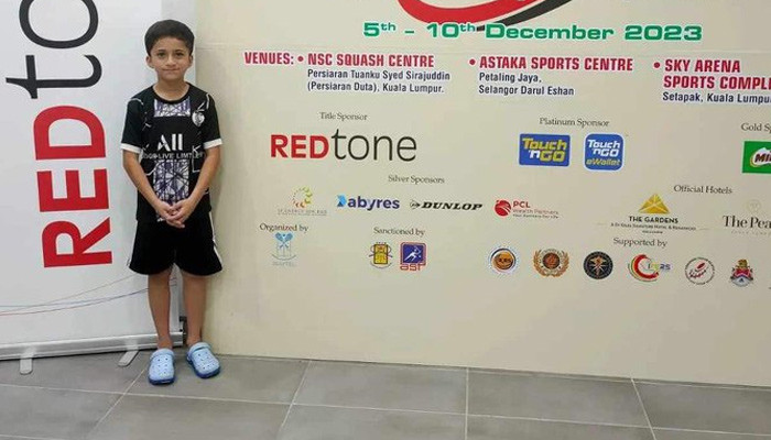 Ryan Zaman reached the finals of the Under-9 category