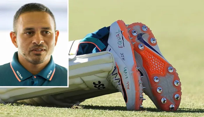 Slogans written on Usman Khawaja's shoes went viral