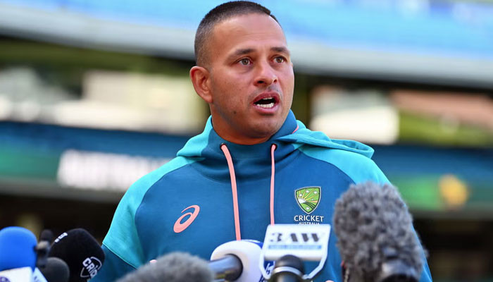 Usman Khawaja was stopped from making a sign in favor of Palestine