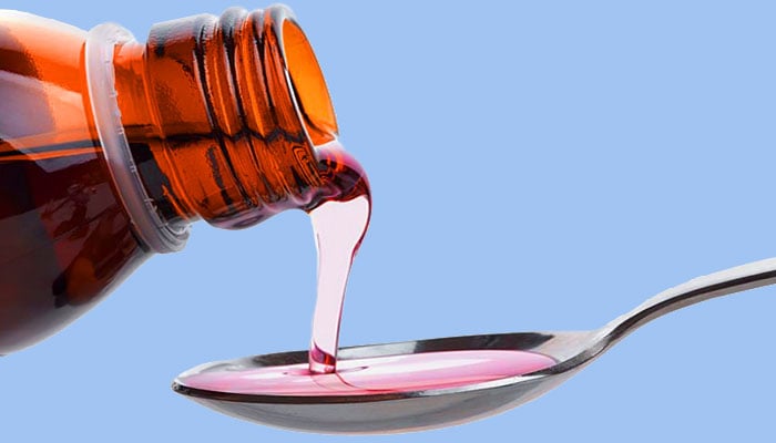Disclosure of harmful ingredients in cough syrup made in Peshawar —File photo
