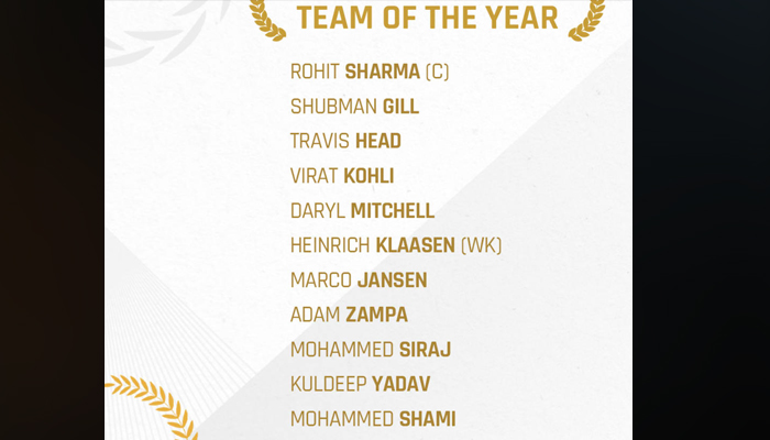 ODI Team of the Year announced, no Pakistani cricketer included