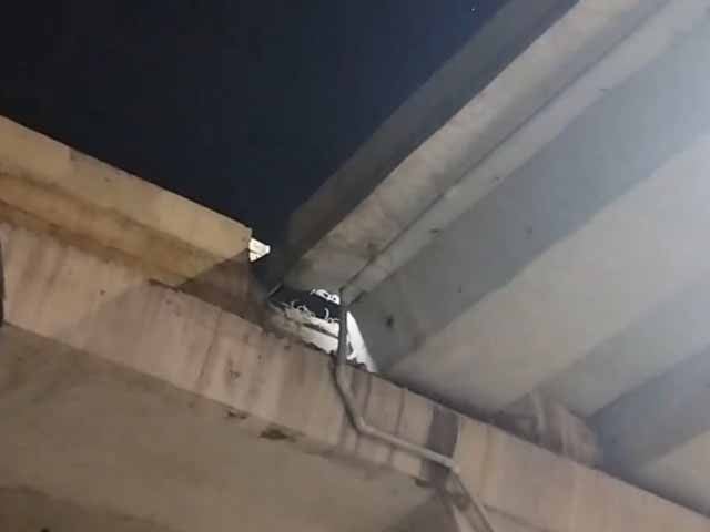 Rawalpindi Islamabad metro bus track broken Photo: Screen grab
