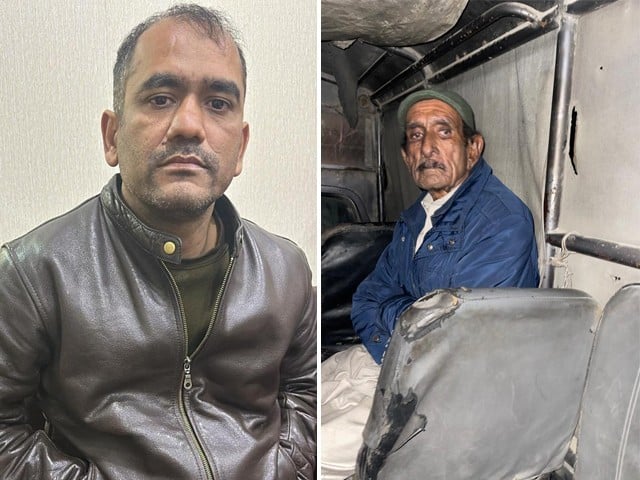Incident of burning wife to death, husband along with stepson CTD inspector arrested Photographs of the arrested suspects (Photo: Police)