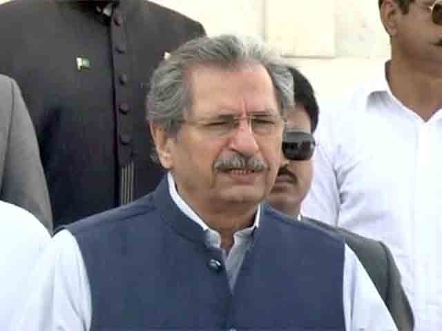 Shafqat Mahmood said that he is no longer a candidate from any constituency. Photo file