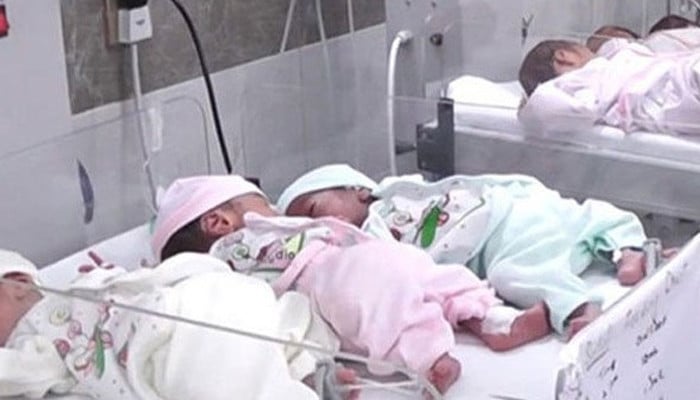 Another 1077 children contracted pneumonia, 12 died