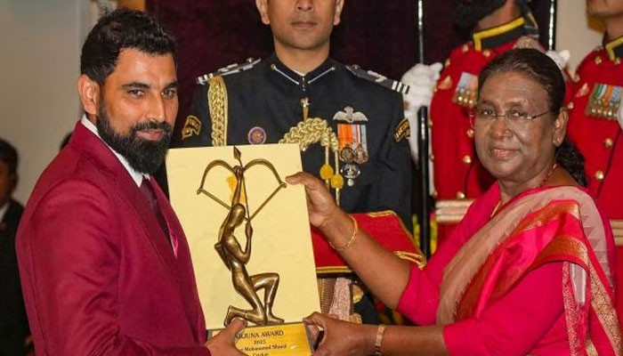 Mohammad Shami received the highest honor in sports