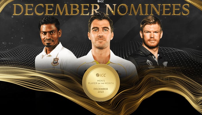 Nominations for ICC Men's Player of the Month December announced