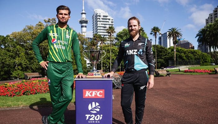 Pak New Zealand T20 series, trophy unveiled