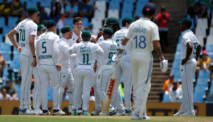 The bowlers of South Africa, who were dismissed for 55, made history against India