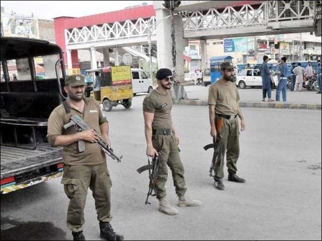 In Rawalpindi, the first case under the Election Act was registered against Chaudhry Nisar's supporters Police registered a case under the Election Act—File:Photo