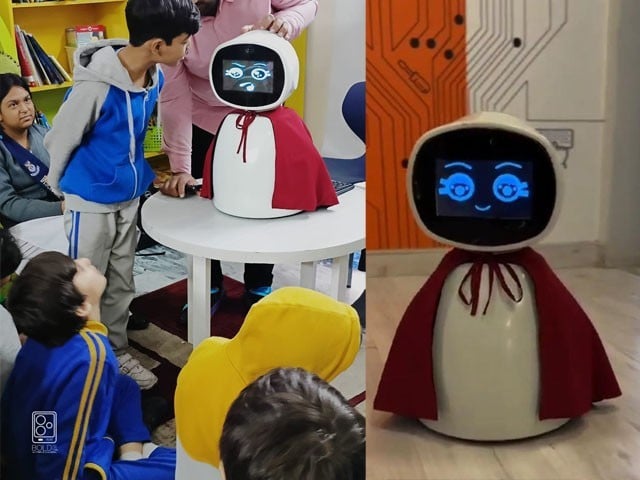 In Pakistan, a robot equipped with artificial intelligence was developed for the improvement of children suffering from autism: Photo: Express News