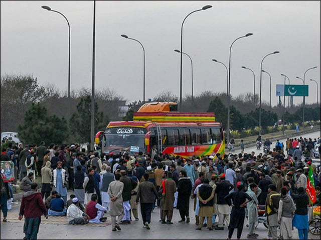 Protest in Islamabad: Case filed against PTI leadership and workers