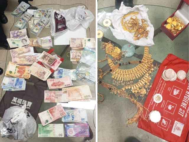 Karachi Airport;  An attempt to smuggle more than one and a half crore currency and gold failed