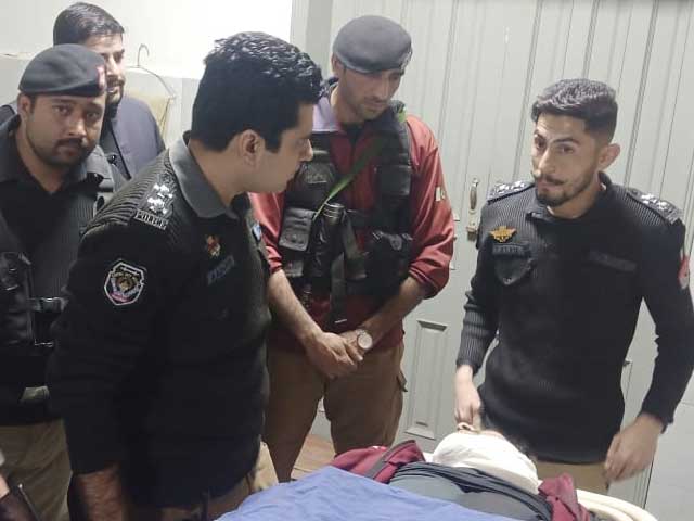 A policeman was martyred by firing during a search operation in Peshawar