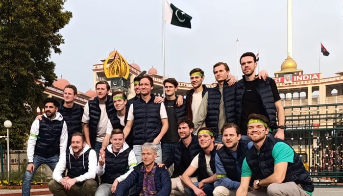 Dutch Hockey Club's visit to Wagah Border