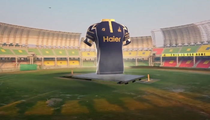 Peshawar Zalmi's training kit unveiled in a unique way