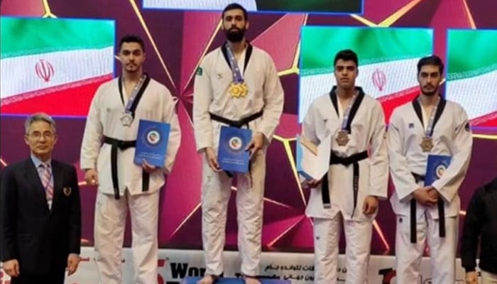 Taekwondo Championship in Iran, Pakistan's Hamza Saeed wins gold medal