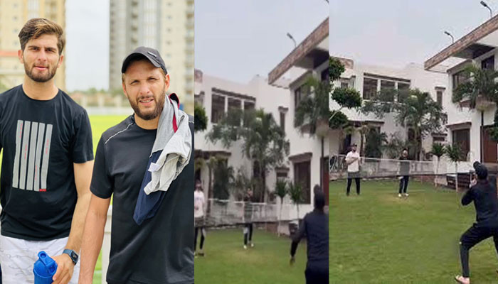 The rain turned father-in-law and son-in-law cricketers into badminton players