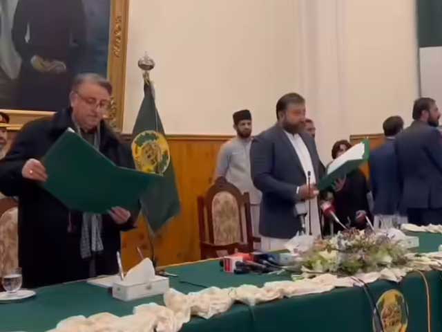 Sarfraz Bugti took oath as Chief Minister of Balochistan