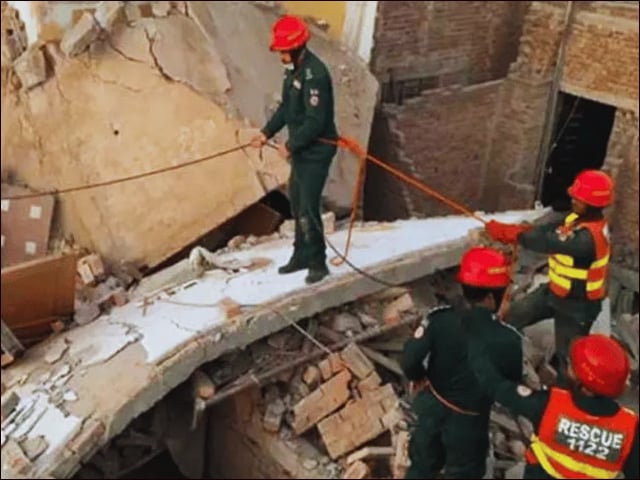 Three children died when the roof of a house collapsed in Lahore