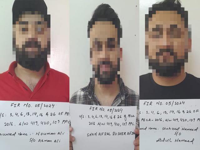 Three fake bank representatives arrested in FIA call center operation