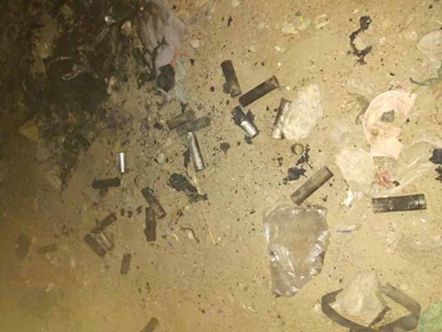 Karachi;  Hundreds of shells of tear gas were recovered from the garbage dump