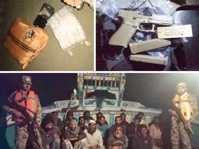 Gwadar;  Weapons hidden in sacks were recovered in the operation of Coast Guards