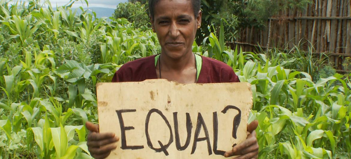 A farmer in Biresaw, Ethiopia.