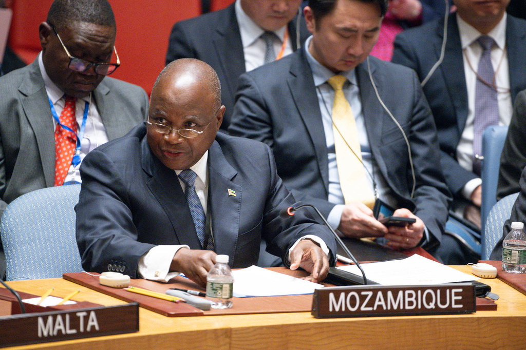 Ambassador Pedro Comissário Afonso of Mozambique addresses the Security Council meeting on the situation in the Middle East, including the Palestinian question. Ambassador Pedro Comissário Afonso of Mozambique addresses the Security Council meeting on the situation in the Middle East, including the Palestinian question.