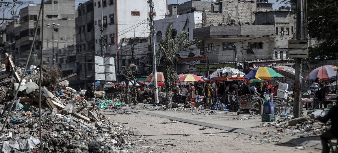 Northern Gaza lies in ruins after months of bombardments.