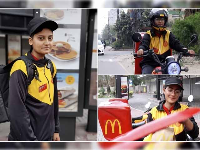 Women riders also started doing food delivery work in Lahore