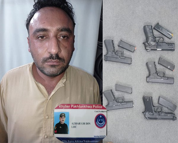 Karachi;  CTD arrested Khyber Pakhtunkhwa police officer who was smuggling weapons