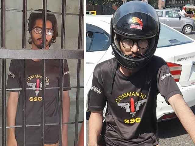 Motorcyclist wearing SSG shirt arrested