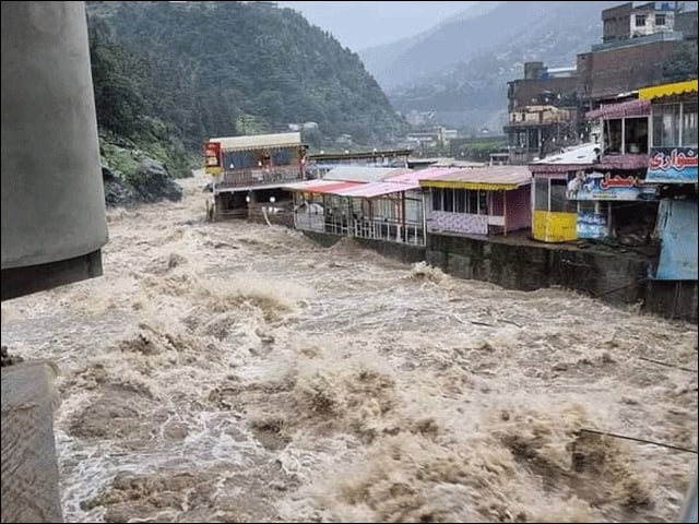 Pakhtunkhwa;  Flood situation in rivers, alert issued to local people and administration