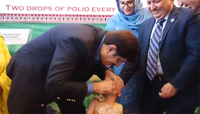 The Chief Minister of Sindh inaugurated the special anti-polio campaign