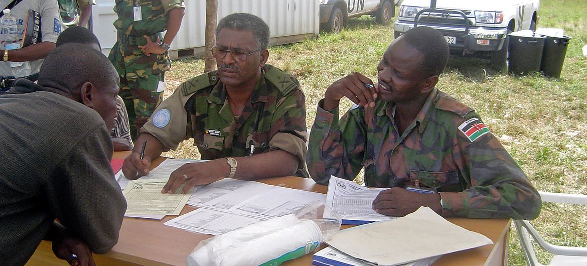 The UN Mission in Liberia (UNMIL) launches a successful campaign to disarm and reintegrate former combatants in 2003. (file)