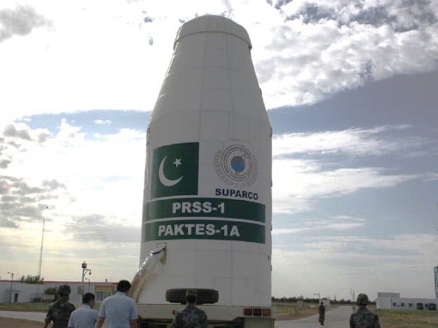 Pakistan's first satellite space mission launched to the moon The satellite was designed and developed by IST in collaboration with Shanghai University of China and Sparco Photo: Sparco