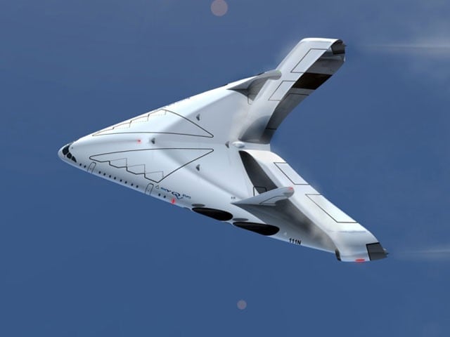 The design of a wingless luxury aircraft presented (Photo: Oscar Vinal)