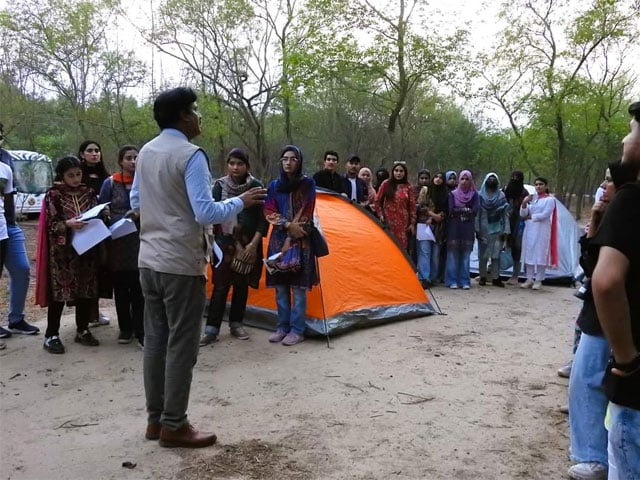 Night Safari Camping organized for the first time in Lahore Safari Zoo