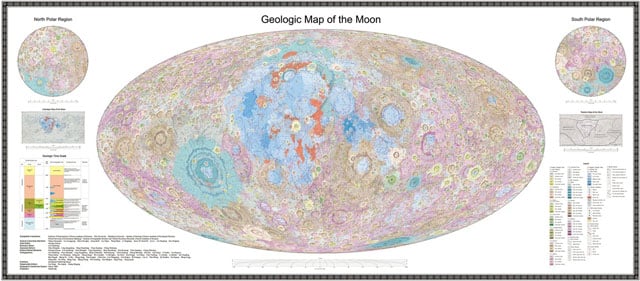 A detailed geological map of the Moon continues