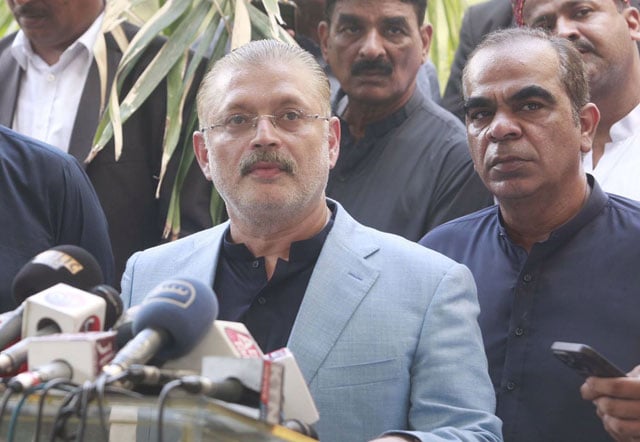 Sharjeel Memon took MQM to task for protesting against street crime in Karachi