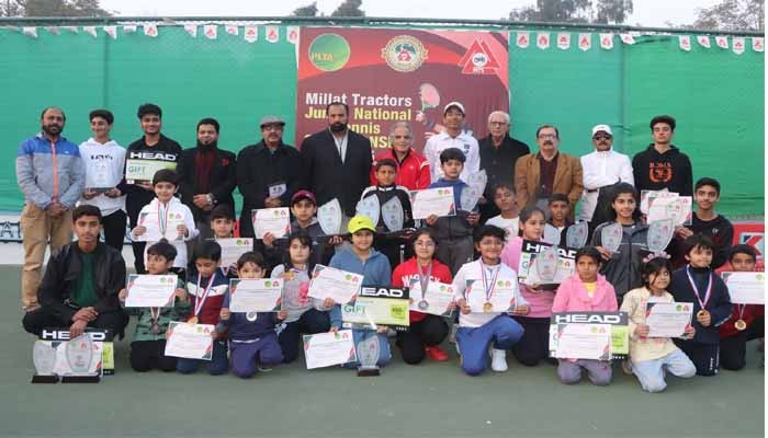 Abubakar Talha lifts U-18 singles title at Millat Tractors Junior National Tennis